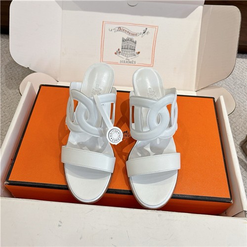 HERMES 에르메스 여성용 슬리퍼 (굽높이7CM) H49219 2COLOR