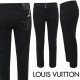 LOUIS VUITTON 루이비통 스터드 스틸로고 블랙 슬림 일자진