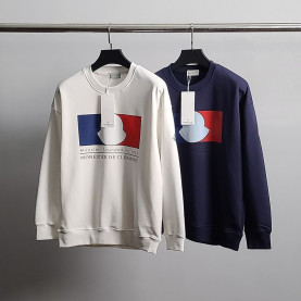 MONCLER 몽클레어 삼색 프린팅 코튼 맨투맨