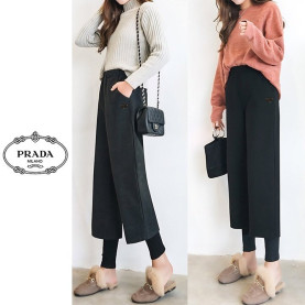 PRADA 프라다 더블 모직팬츠