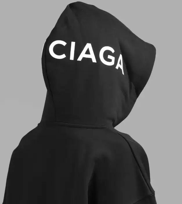 BALENCIAGA 발렌시아가 후드 네임로고 후드티