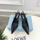 PRADA 프라다 여성용 샌들 (굽높이7.5CM) P76523 2COLOR