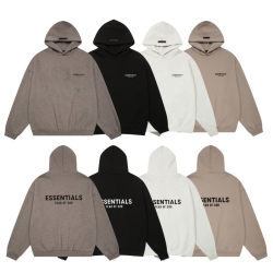 FEAR OF GOD 피어오브갓 에센셜 861 로고 플리스 후드