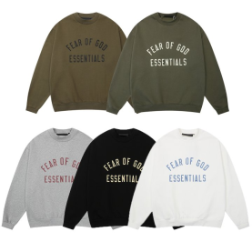 FEAR OF GOD 피어오브갓 에센셜 1830 프론트 로고 플리스 스웨트 셔츠