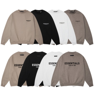 FEAR OF GOD 피어오브갓 에센셜 1845 로고 플리스 스웨트 셔츠