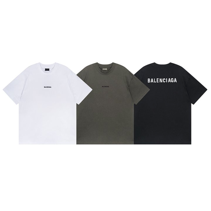 BALENCIAGA 발렌시아가 2380 프론트백 자수 로고 반팔