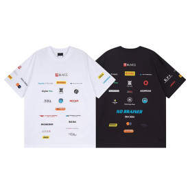 BALENCIAGA 발렌시아가 23118 멀티 아이콘 로고 반팔