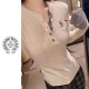 CHROME HEARTS 크롬하츠 스틸 패치 배색긴팔