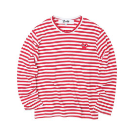 COMME DES GARCONS 꼼데가르송 하트 단가라 긴팔