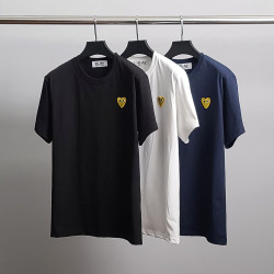 ●7월 판매 3위● COMME DES GARCONS 꼼데가르송 골드와펜 라운드 반팔티