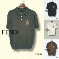 FENDI 펜디 패치 카라 니트