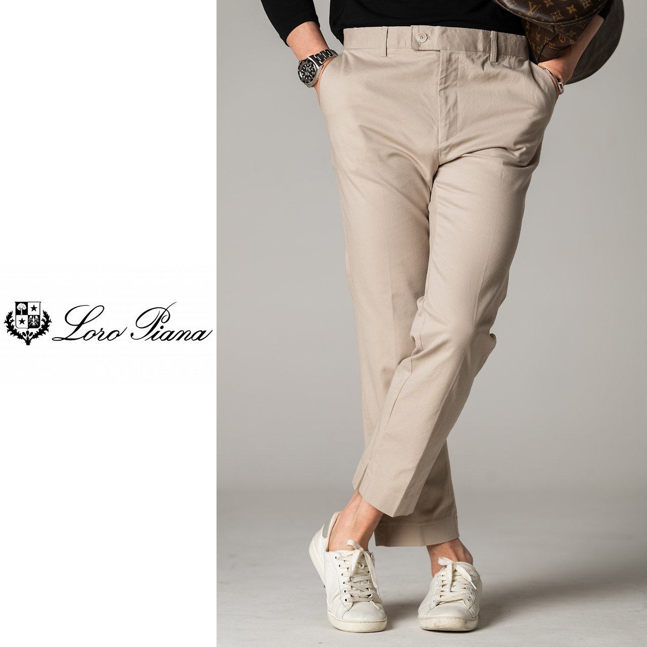 LOROPIANA 로로피아나 로우 워싱 면바지 3COLOR