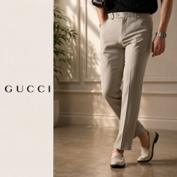 GUCCI 구찌 투턱 벨트 와이드 슬랙스 4COLOR
