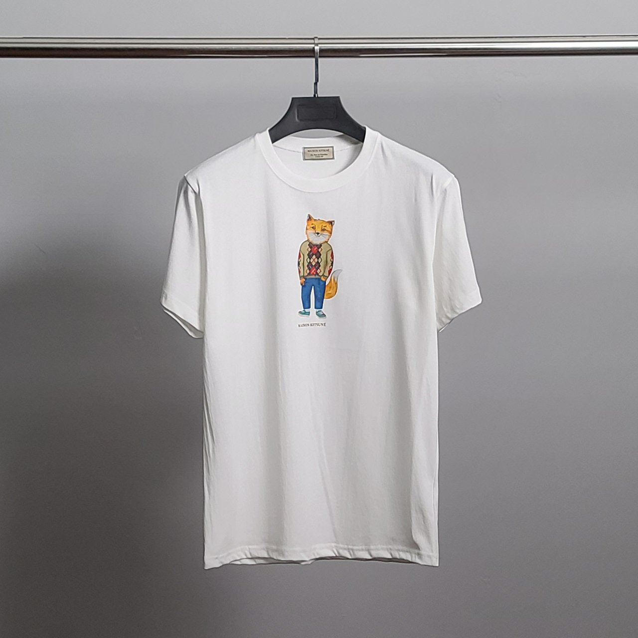 MAISON KITSUNE 메종키츠네 드레스드폭스 코튼 반팔티