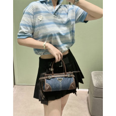 PRADA 프라다 데님 보니 핸드백 1BA486