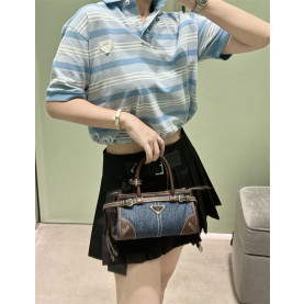 PRADA 프라다 데님 보니 핸드백 1BA486