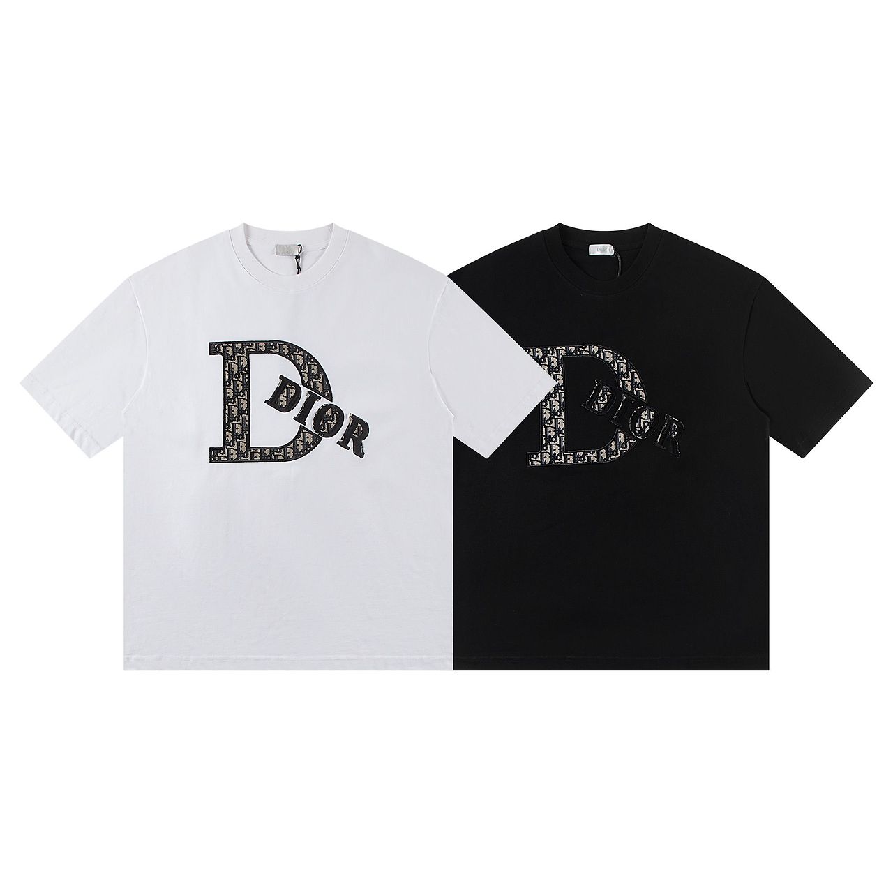 DIOR 디올 6527 오블리크 패치 로고 반팔