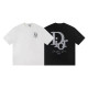 DIOR 디올 6547 오블리크 자수 패치 로고 반팔