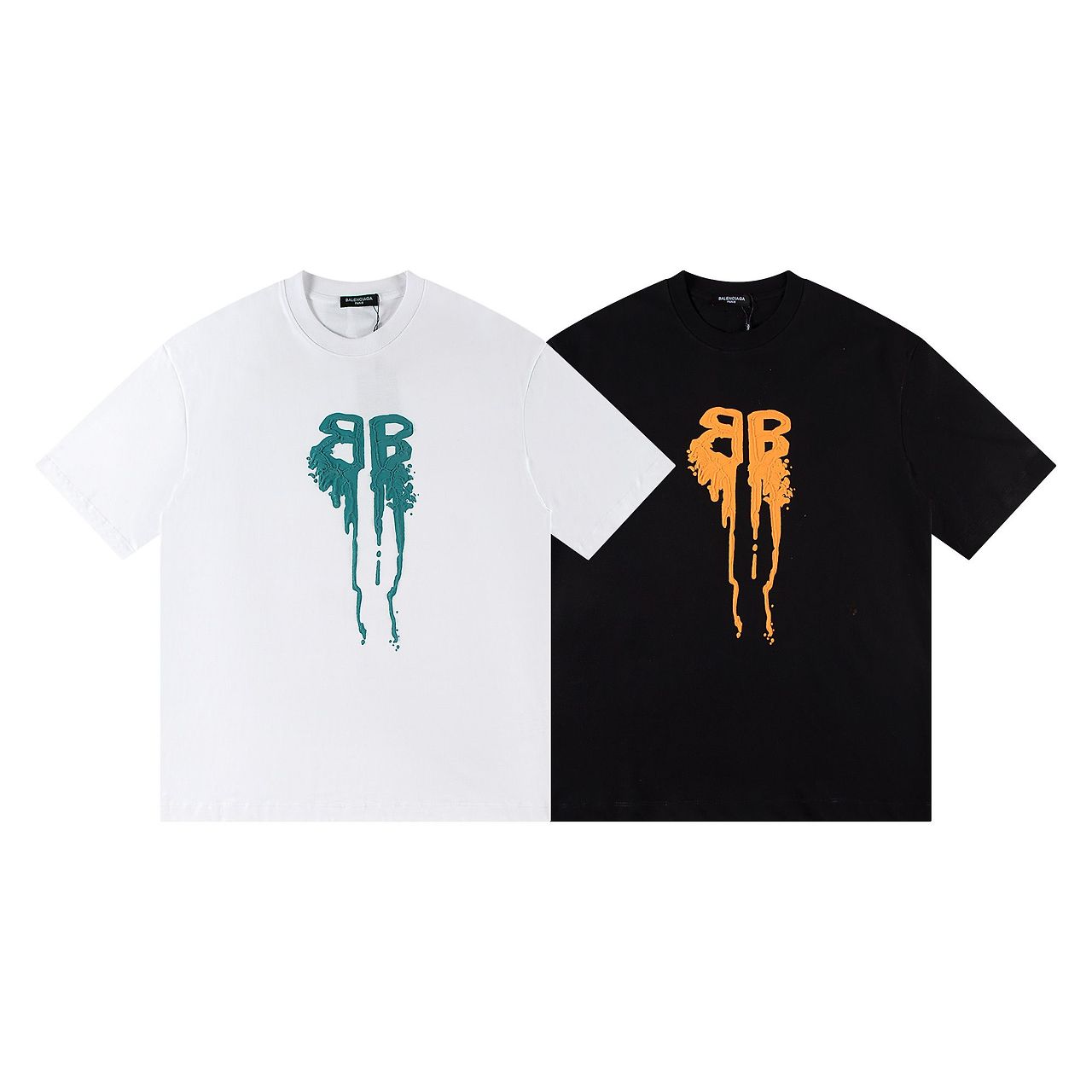 BALENCIAGA 발렌시아가 6557 그래피티 BB 로고 반팔