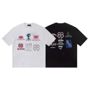 BALENCIAGA 발렌시아가 6577 멀티 아이콘 로고 반팔