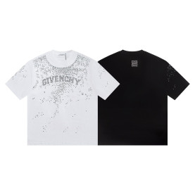 GIVENCHY 지방시 6528 크리스탈 로고 반팔