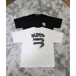 BALENCIAGA 발렌시아가 드로잉 오버핏 라운드 반팔