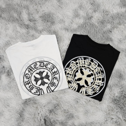 ●7월 판매 17위● CHROME HEARTS 크롬하츠 오버핏 라운드 반팔