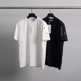 ●7월 판매 13위● PRADA 프라다 멀티지퍼 라운드 반팔티