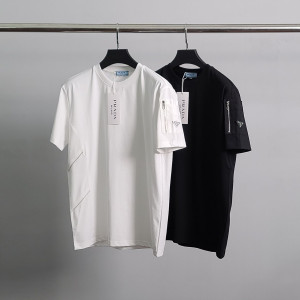 ●7월 판매 13위● PRADA 프라다 멀티지퍼 라운드 반팔티