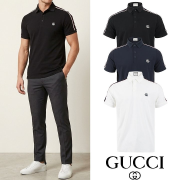 GUCCI 구찌 테이프라인 G자수 실켓 카라 티셔츠
