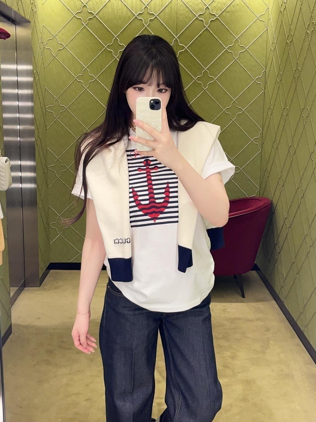 GUCCI 구찌 마린로고  티셔츠