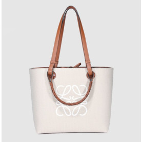 LOEWE 로에베 아나그램 토트백 캔버스 스몰