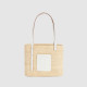 LOEWE 로에베 스몰 스퀘어 바스켓 백 - 라피아 & 카프스킨 3COLOR