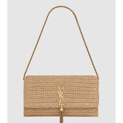 SAINT LAURENT 생로랑 라피아 KATE 99 태슬백 604276