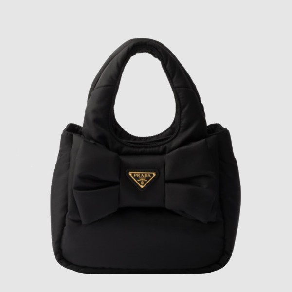 PRADA 프라다 리본 장식 패딩 리나일론 미니백 1BA359