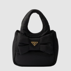 PRADA 프라다 리본 장식 패딩 리나일론 미니백 1BA359