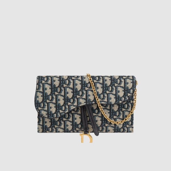DIOR 디올 새들 스몰 체인 파우치 S5614