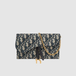DIOR 디올 새들 스몰 체인 파우치 S5614