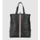 THOM BROWNE 톰브라운 삼선 레더 토트백 MAG150