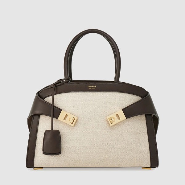 FERRAGAMO 페레가모 허그 핸드백 (M) 216377