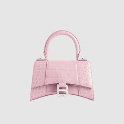 BALENCIAGA 발렌시아가 XS 아워글래스 크로커다일 엠보싱 핸드백 592833