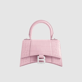 BALENCIAGA 발렌시아가 XS 아워글래스 크로커다일 엠보싱 핸드백 592833