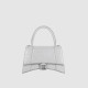 BALENCIAGA 발렌시아가 XS 아워글래스 크로커다일 엠보싱 핸드백 593546