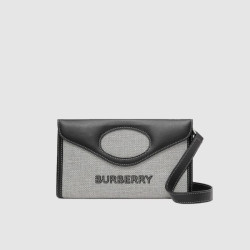 BURBERRY 버버리 캔버스 폴드오버백 8039506