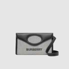 BURBERRY 버버리 캔버스 폴드오버백 8039506