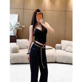 SAINT LAURENT 생로랑 체인 부츠컷 데님팬츠