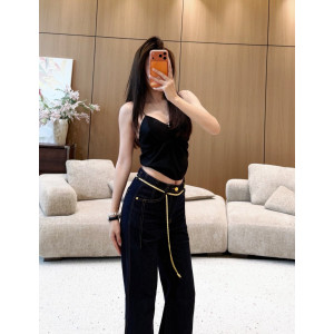 SAINT LAURENT 생로랑 체인 부츠컷 데님팬츠