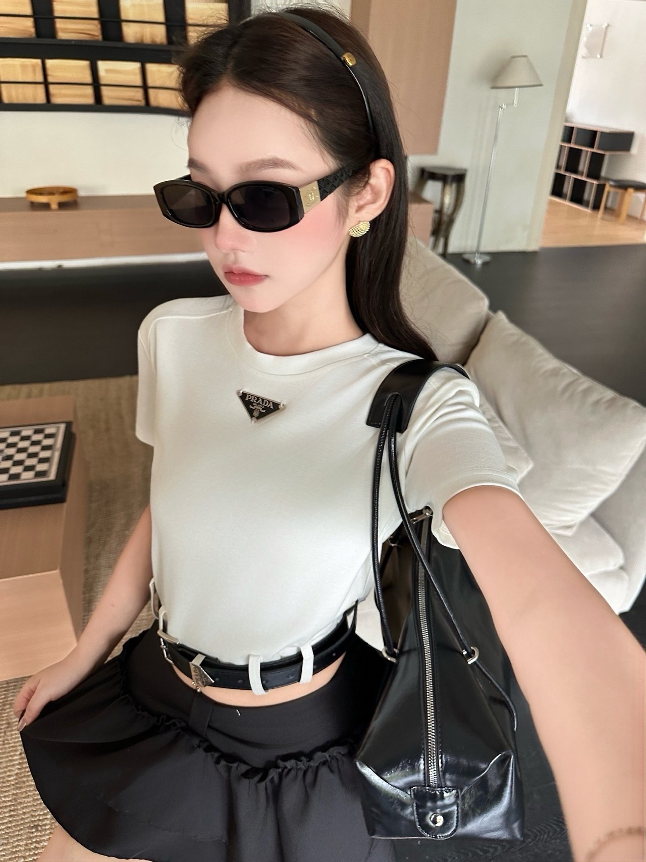 PRADA 프라다 벨트 티셔츠 2COLOR