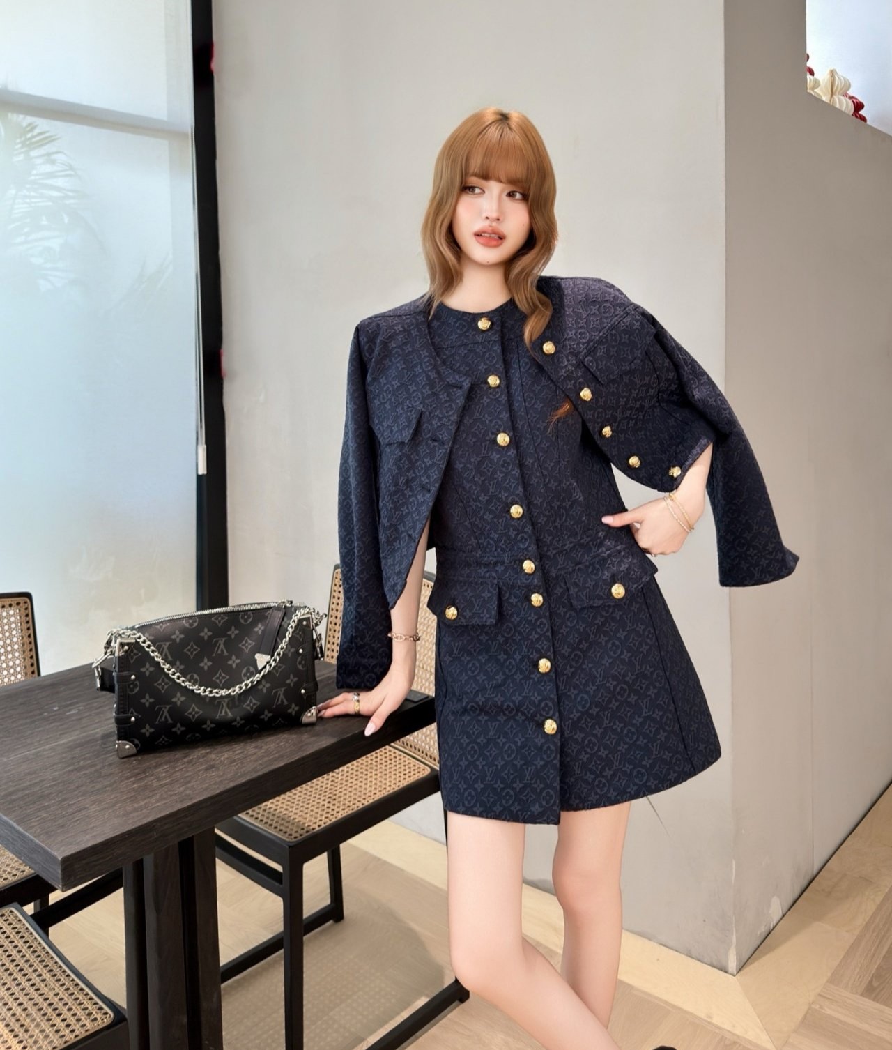 LOUIS VUITTON 루이비통 LV 자카드 원피스