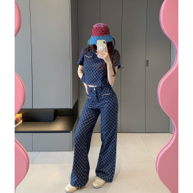 GUCCI 구찌 GG 데님 셋업
